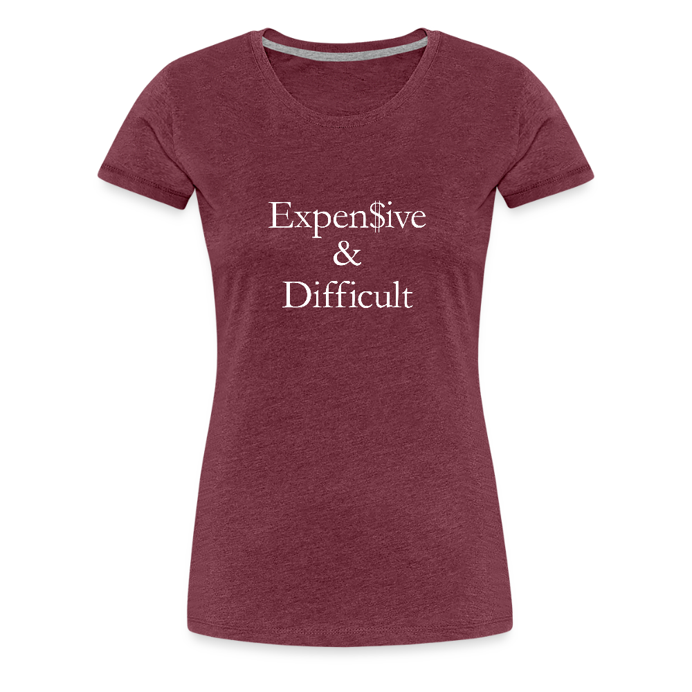 Expensive & Difficult - heather burgundy