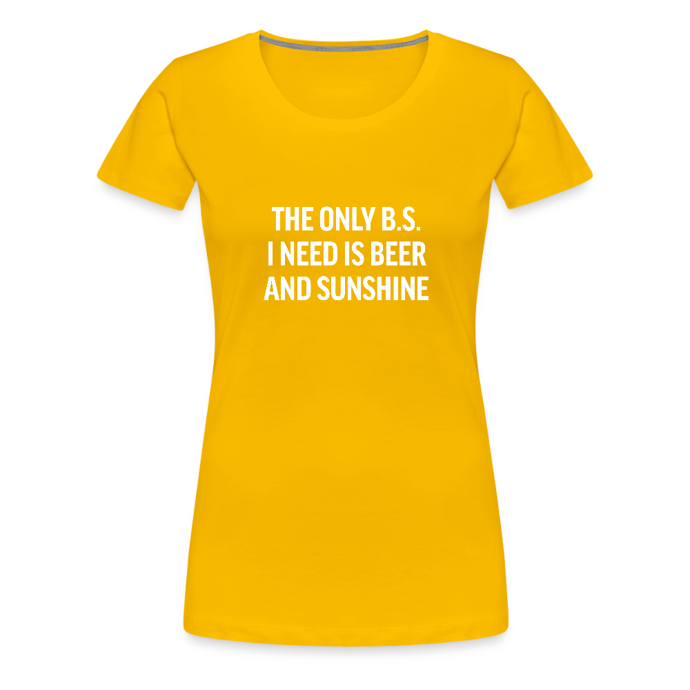 The Only B.S. I Need - sun yellow