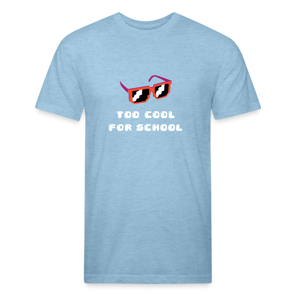Too Cool for School - heather blue