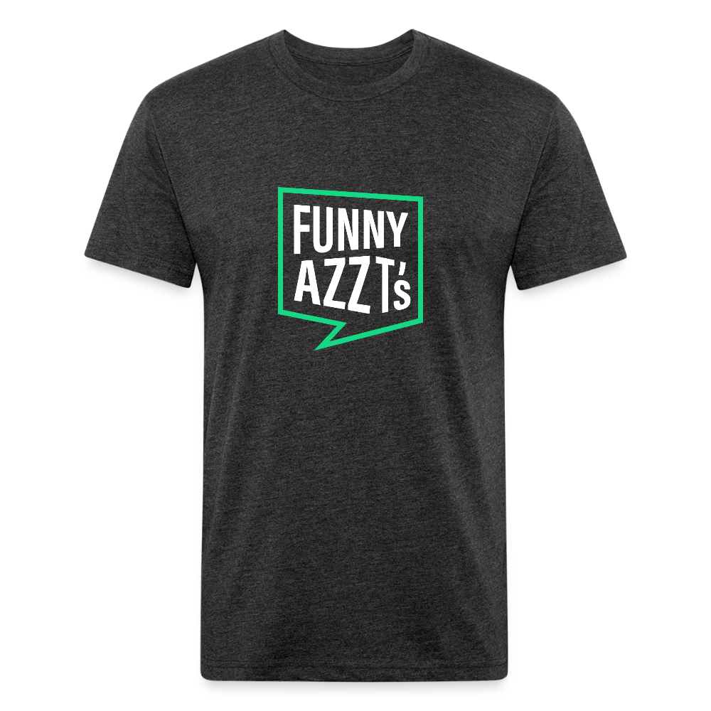 Funny Azz T's Logo Shirt - heather black