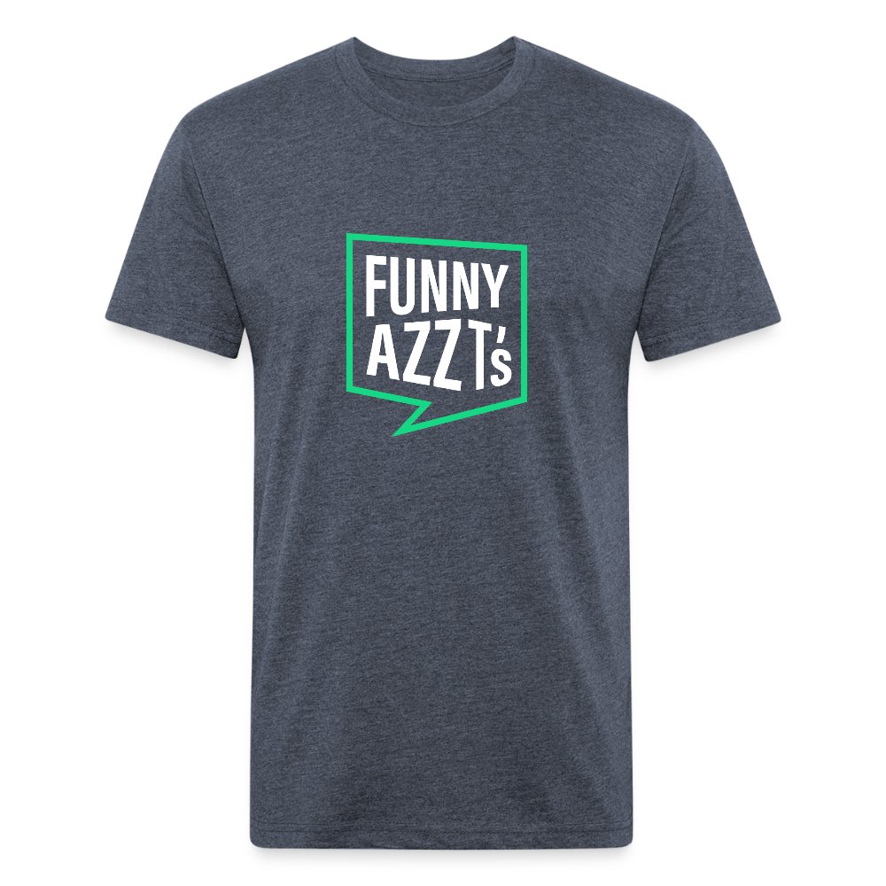 Funny Azz T's Logo Shirt - heather navy