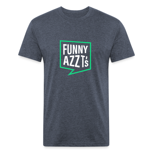 Funny Azz T's Logo Shirt - heather navy