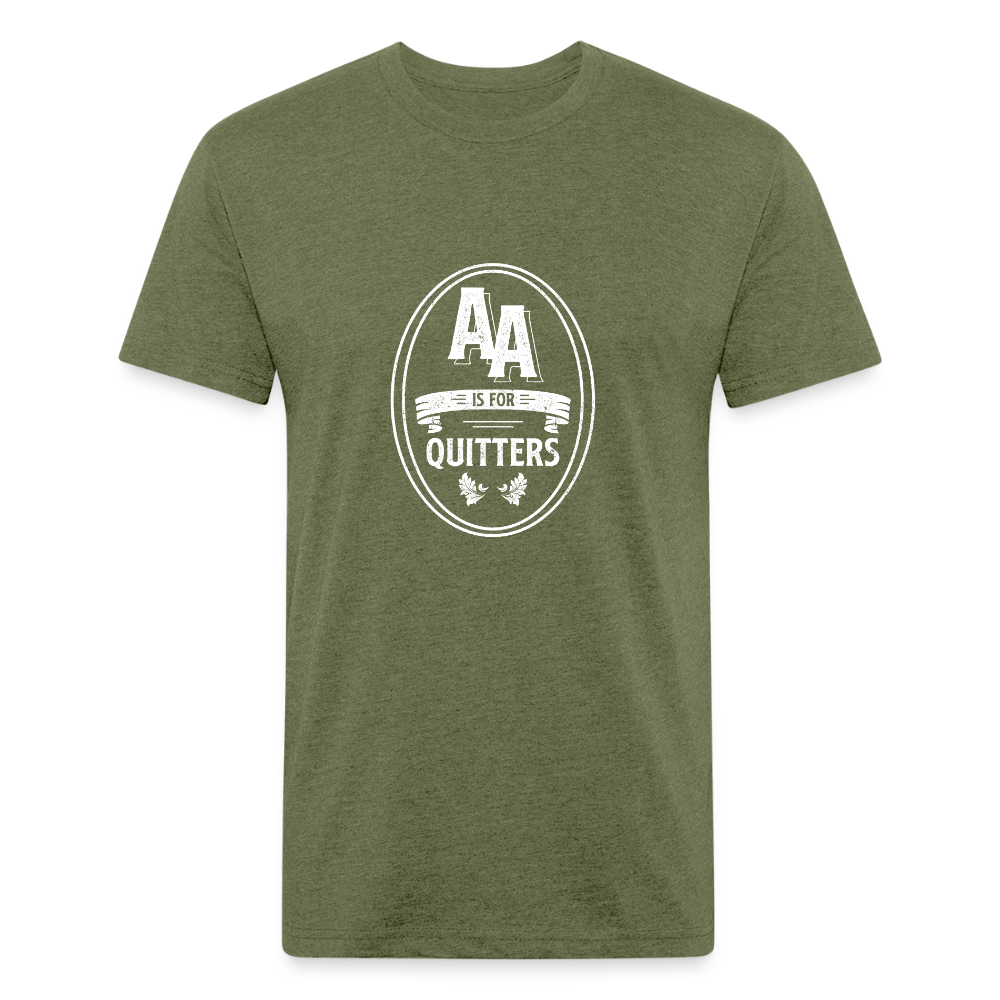 AA is for Quitters - heather military green