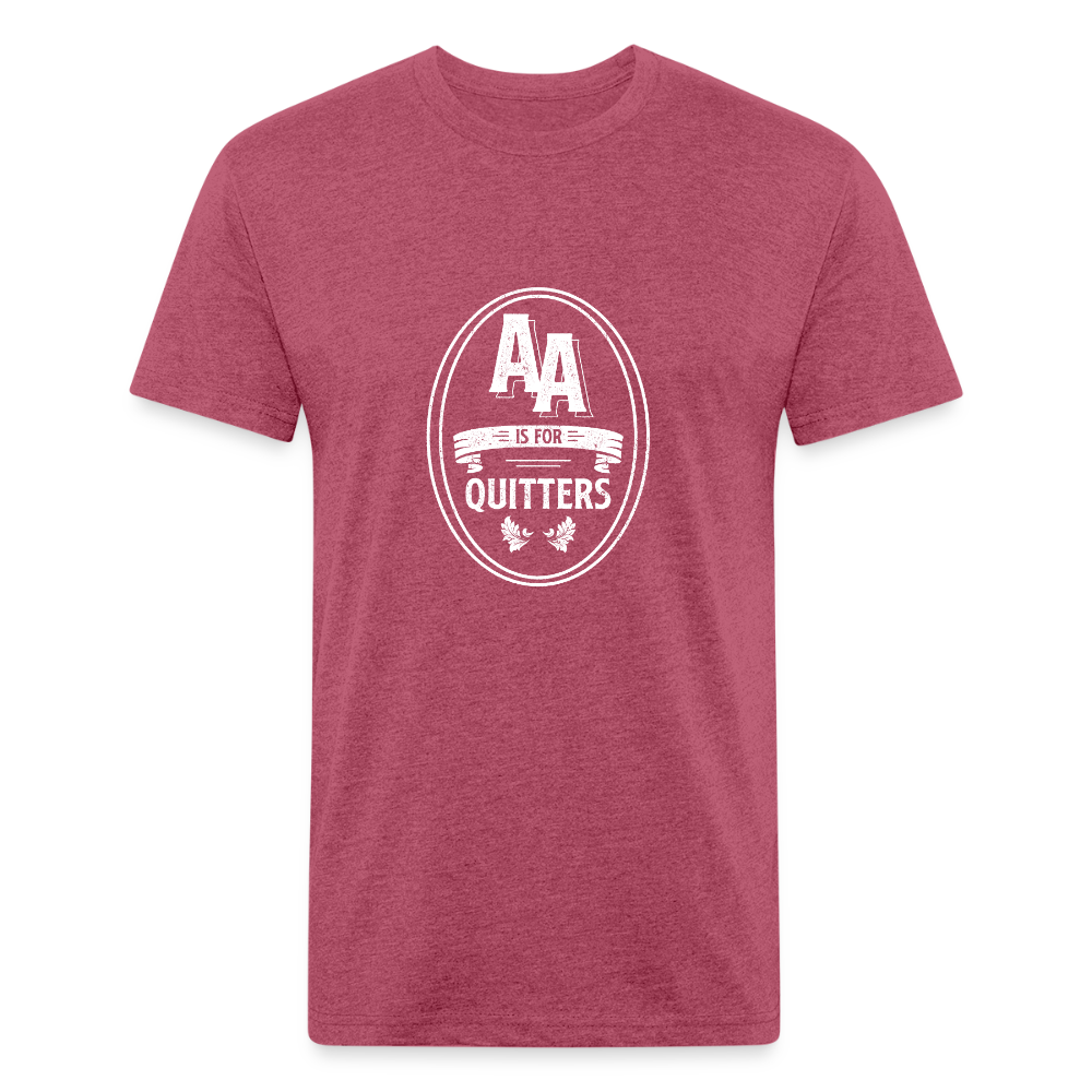 AA is for Quitters - heather burgundy