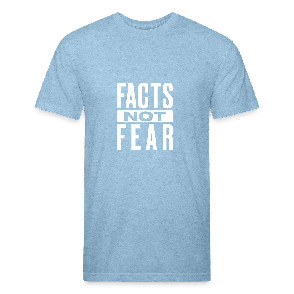 Facts Not Fear - heather blue
