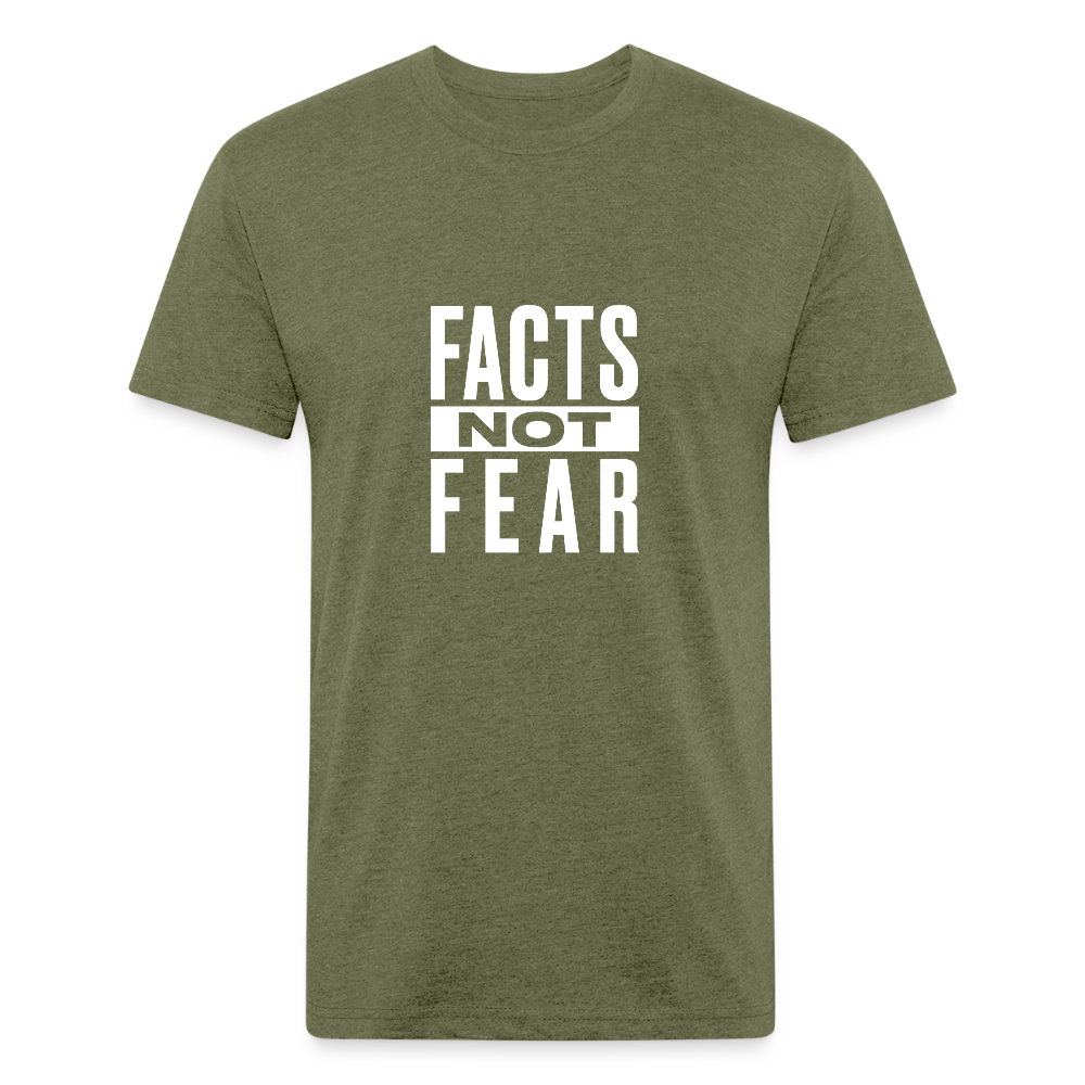 Facts Not Fear - heather military green