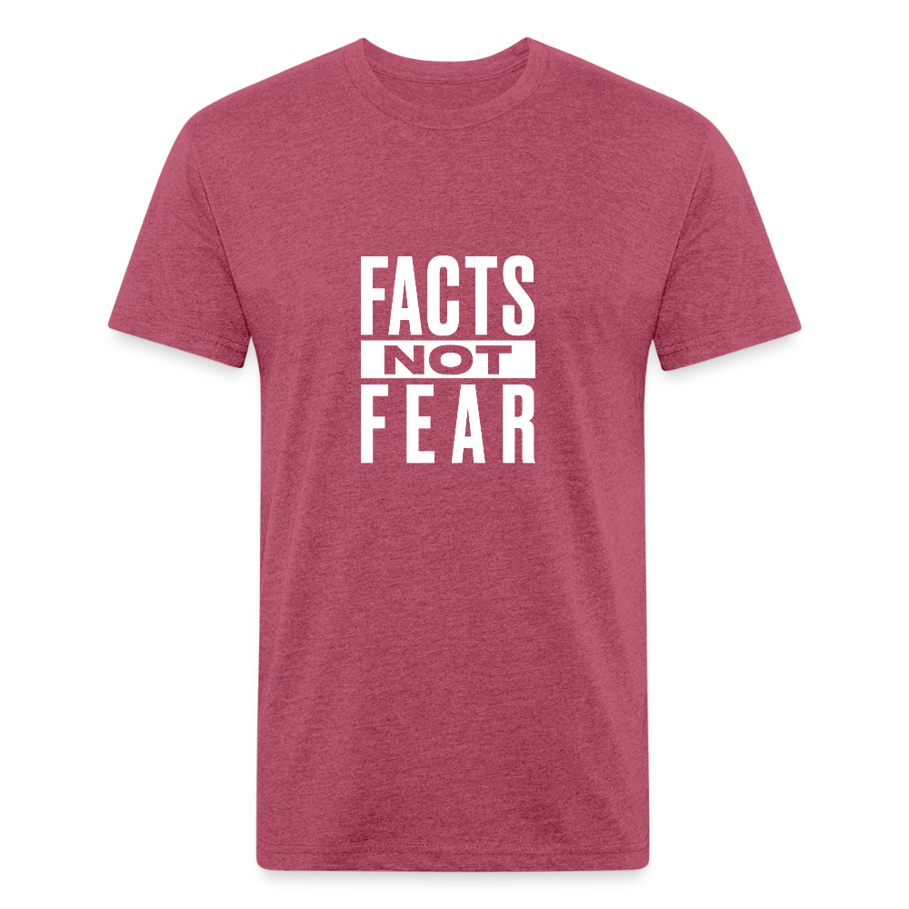 Facts Not Fear - heather burgundy