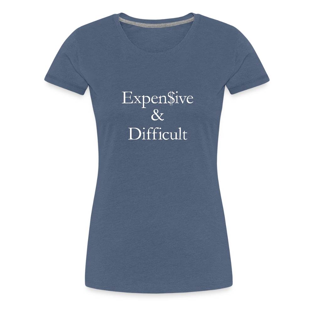 Expensive & Difficult - heather blue