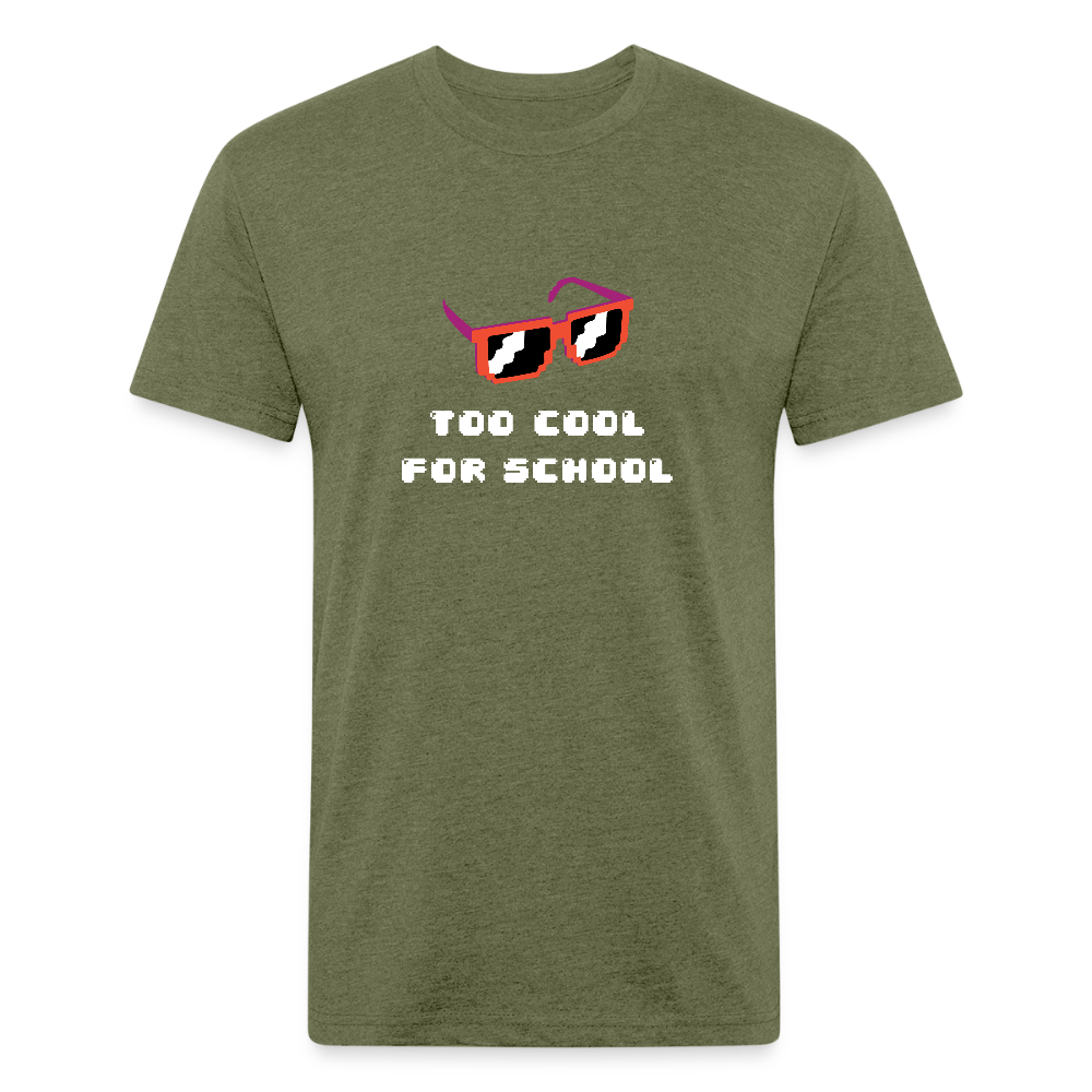 Too Cool for School - heather military green