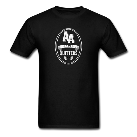 AA Is For Quitters - black