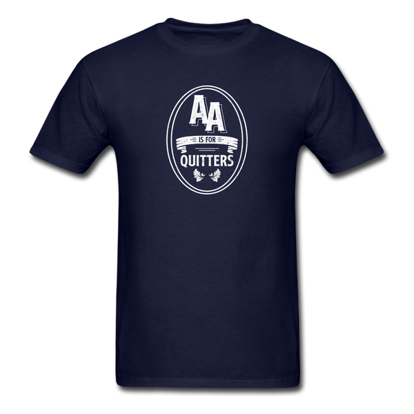AA Is For Quitters - navy