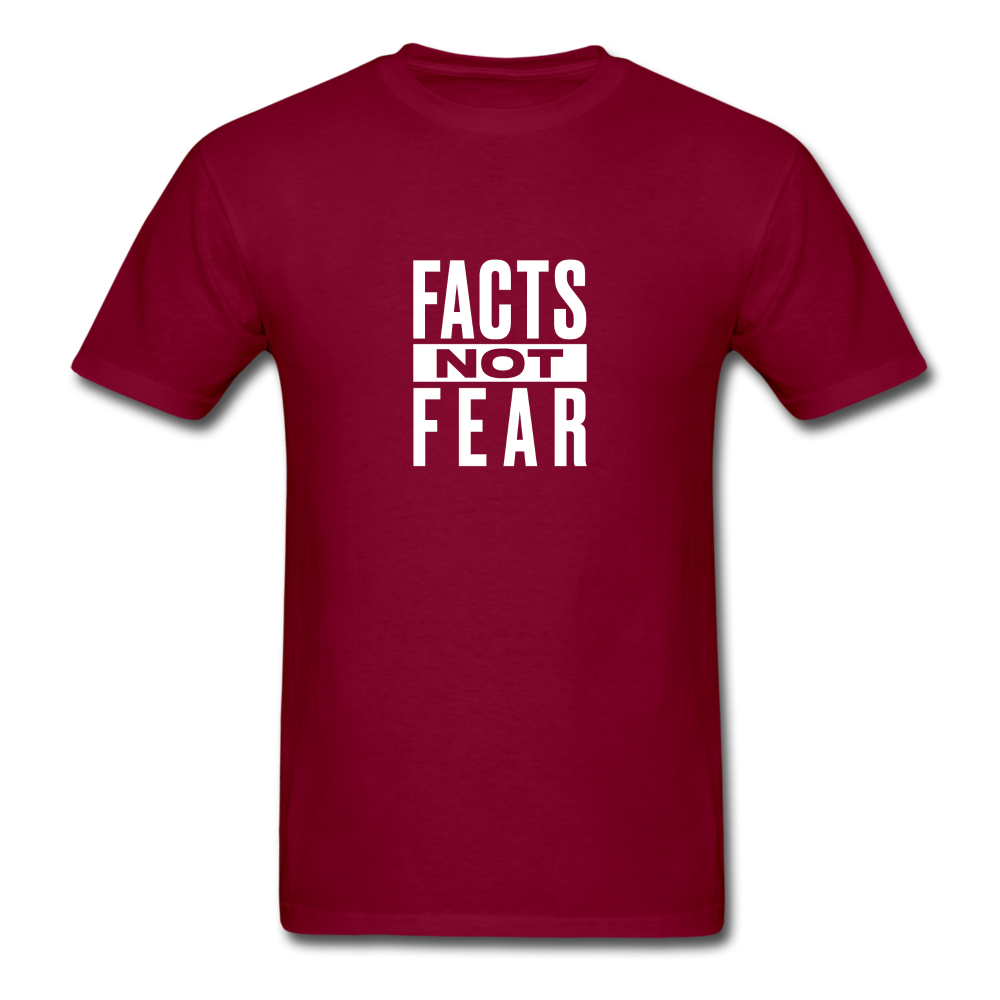 Facts Not Fear - burgundy