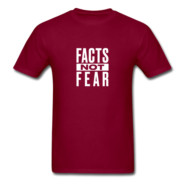 Facts Not Fear - burgundy