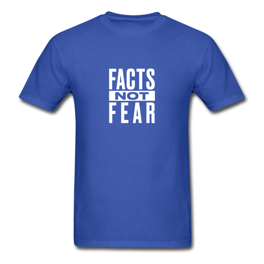 Facts Not Fear - royal blue