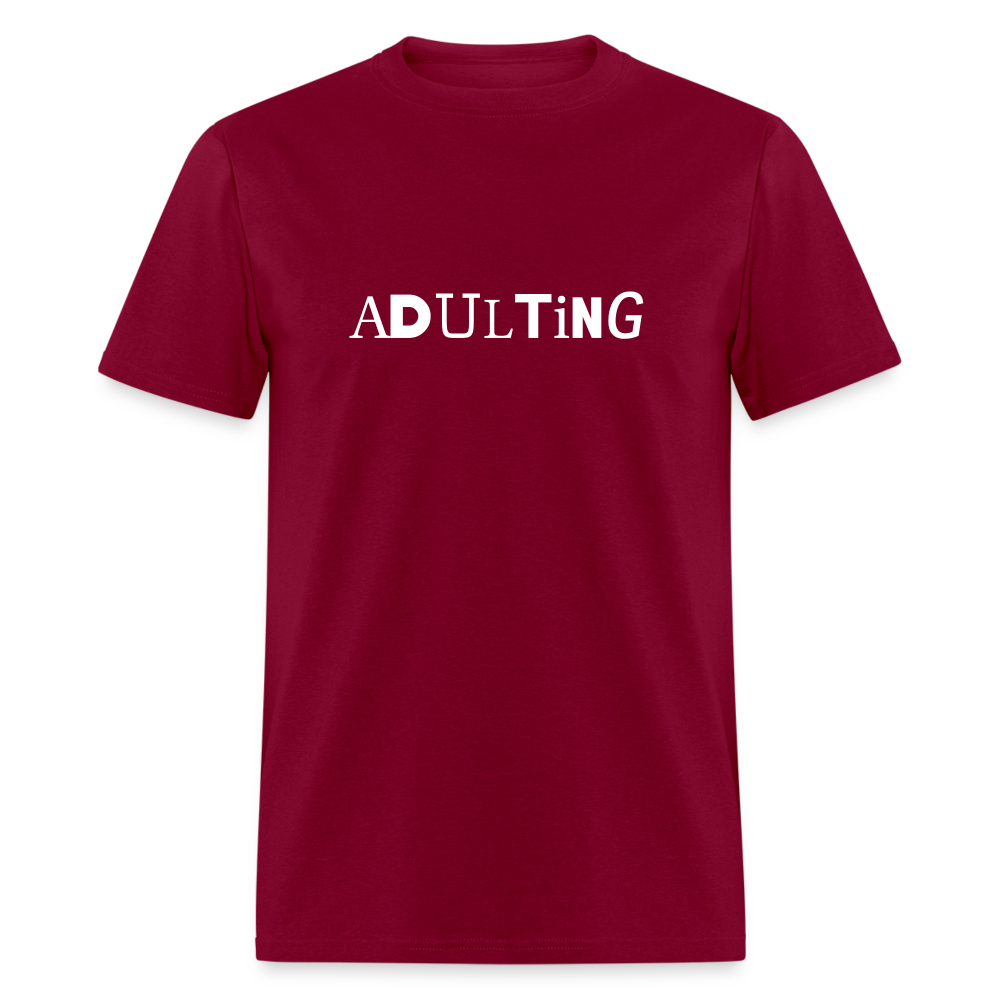 Adulting - burgundy