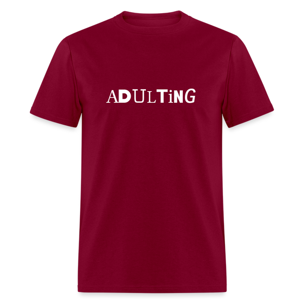 Adulting - burgundy