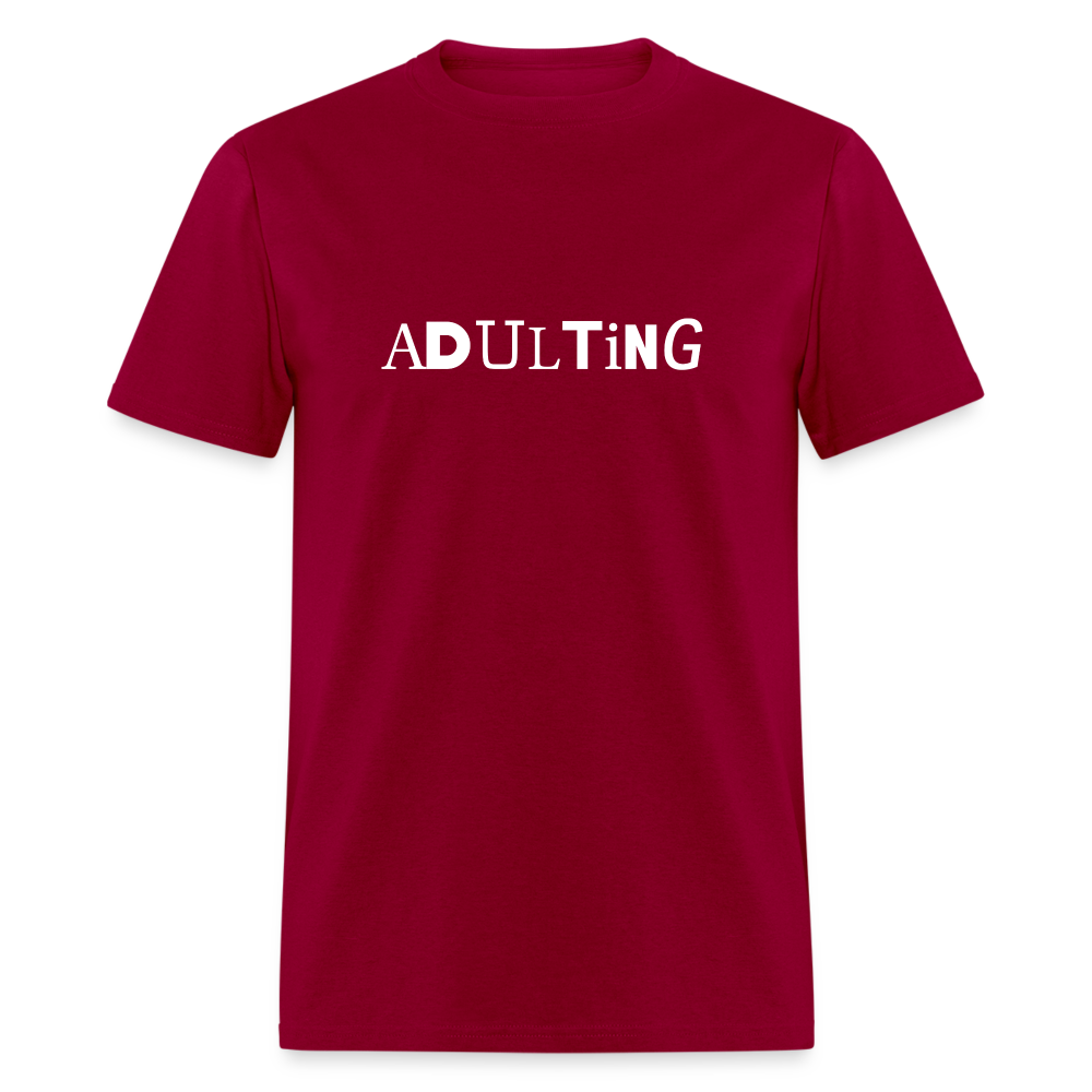 Adulting - dark red