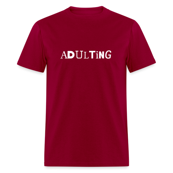 Adulting - dark red